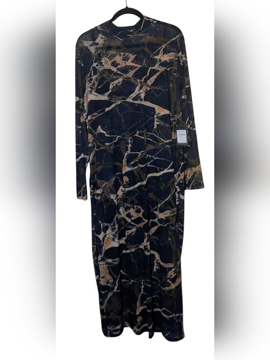 Eloquii Dresses & Skirts - ELOQUII Mineral Print Mesh Long Sleeve Maxi Dress 20 NWT Nordstrom